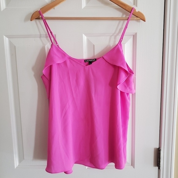 NWT Express Spaghetti Strap Pink Cami Top - Picture 1 of 7